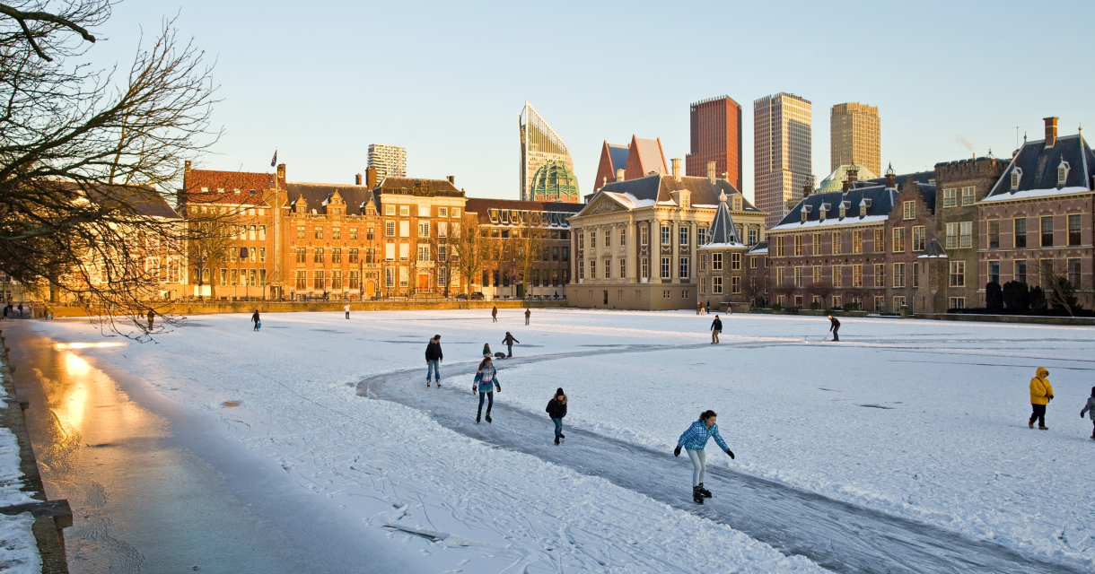 Schaatsen op de Hofvijver Den Haag