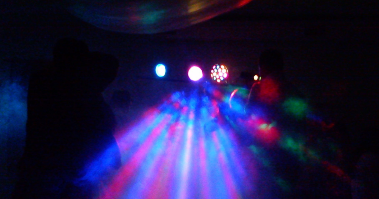 Disco verlichting in Nachtkluis Disco verlichting in Nachtkluis