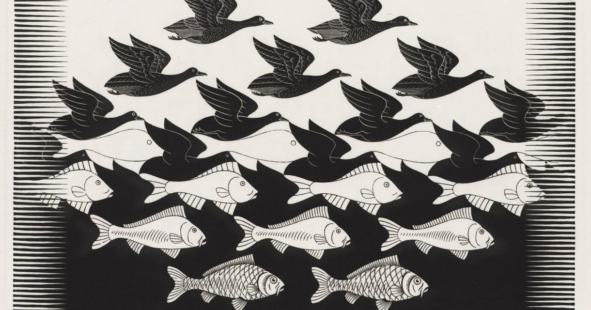 M.C. Escher - lucht en water M.C. Escher - lucht en water