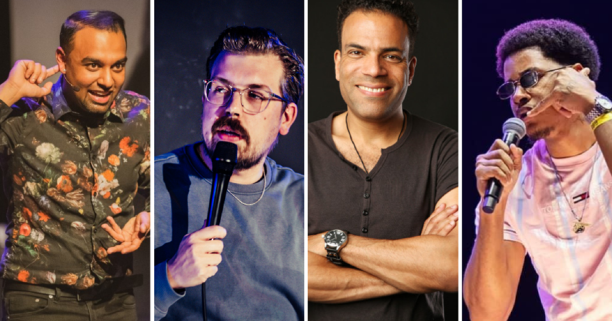 Gastprogrammeur Raoel Fatehmahomed heeft weer een nieuwe Comedy Lounge voor jullie samengesteld. Gastprogrammeur Raoel Fatehmahomed heeft weer een nieuwe Comedy Lounge voor jullie samengesteld.
