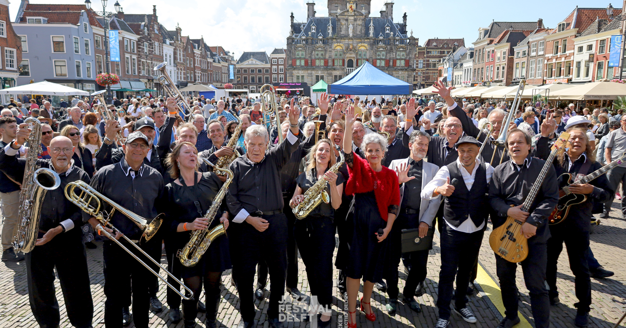 Woodstreet Big Band. Jazzfestival Delft 2023. Foto Sing Dekker Woodstreet Big Band. Jazzfestival Delft 2023. Foto Sing Dekker
