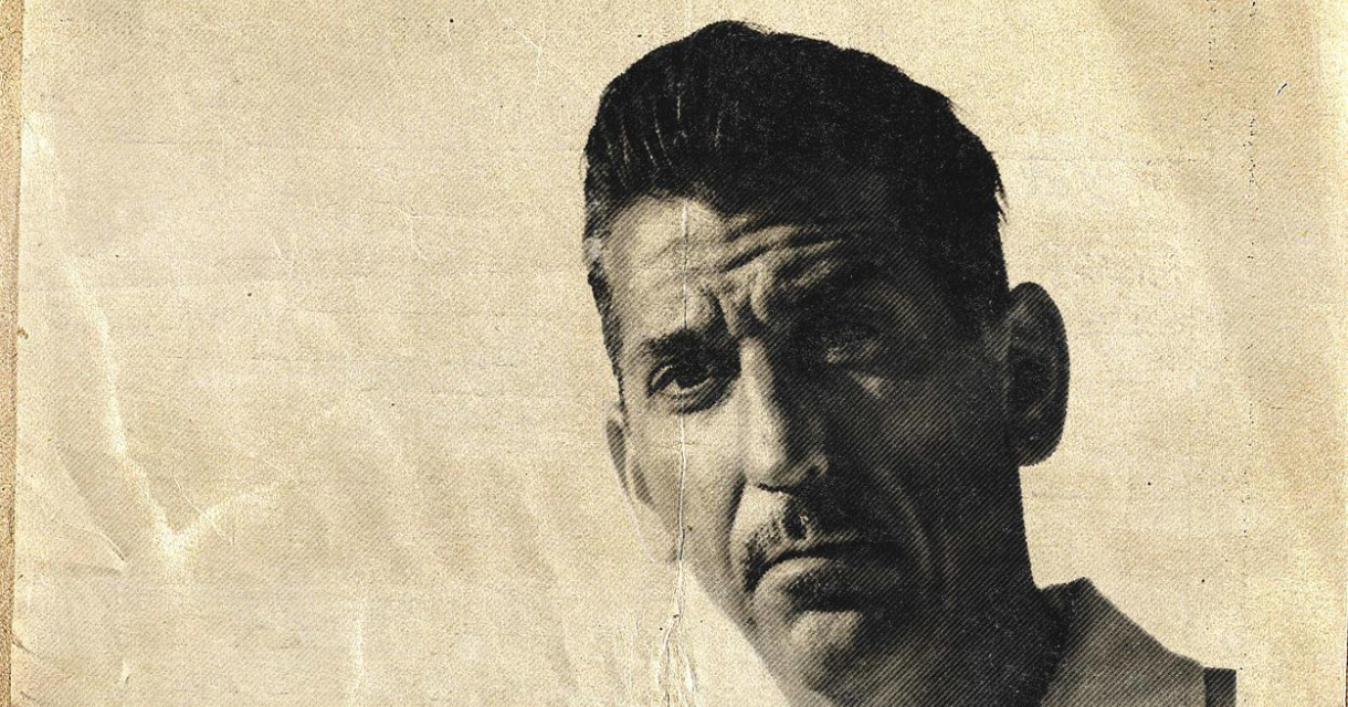 ortret van Danny Vera in een vintage stijl, met verweerde textuur en sepia-tinten. Zijn indringende blik en klassieke uitstraling roepen direct de sfeer op van tijdloze Americana en rock-’n-roll.