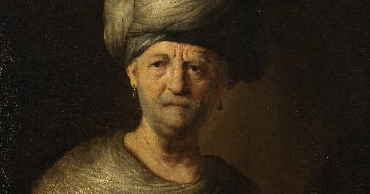 Rembrandt van Rijn (1606-1669), navolger, Man in oriëntaalse kleding, na 1632, Kyiv, Khanenko Museum Rembrandt van Rijn (1606-1669), navolger, Man in oriëntaalse kleding, na 1632, Kyiv, Khanenko Museum