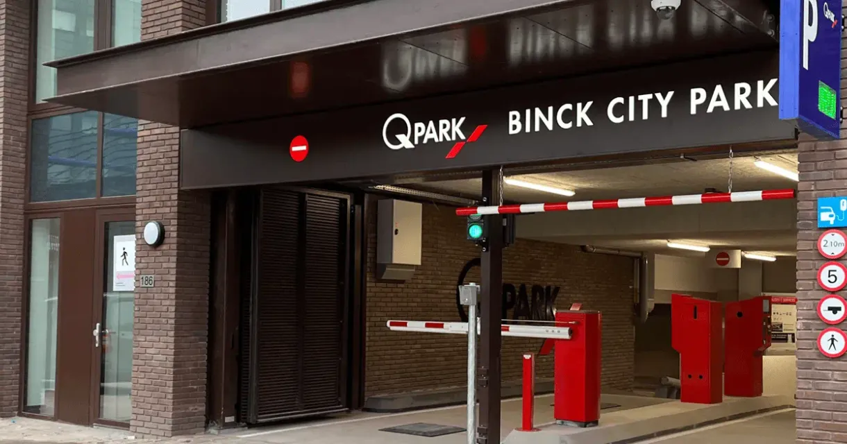 Ingang van parkeergarage Q-Park Binck City Park (c) Q-park 