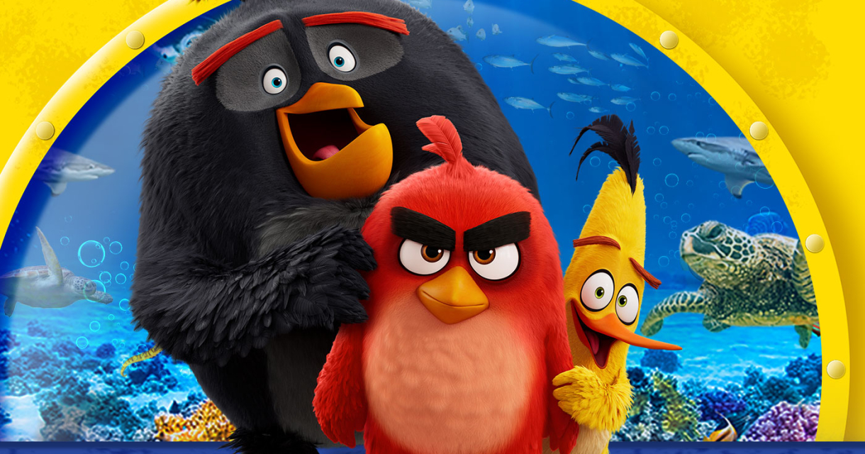 Drie Angry Birds voor een onderwaterwereld