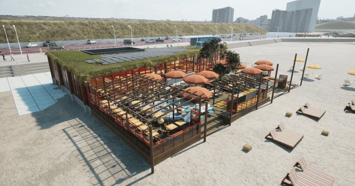 Conceptbeeld strandtent hito scheveningen Conceptbeeld strandtent hito scheveningen