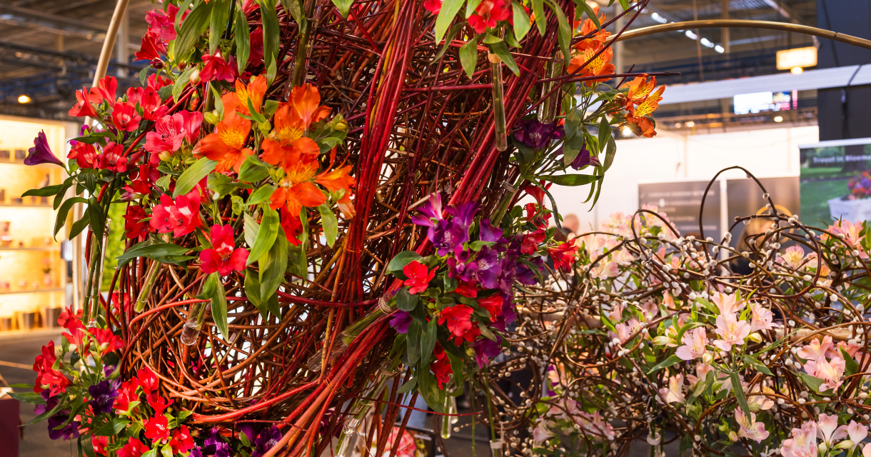 kunstwerk van bloemen