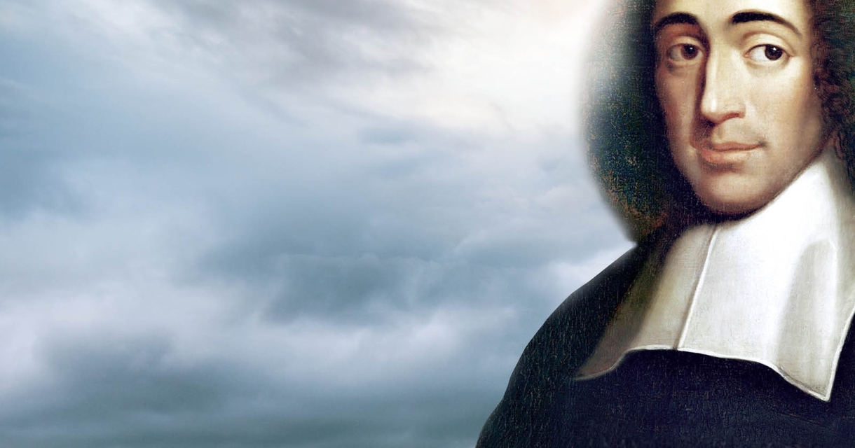 Portret van filosoof Spinoza