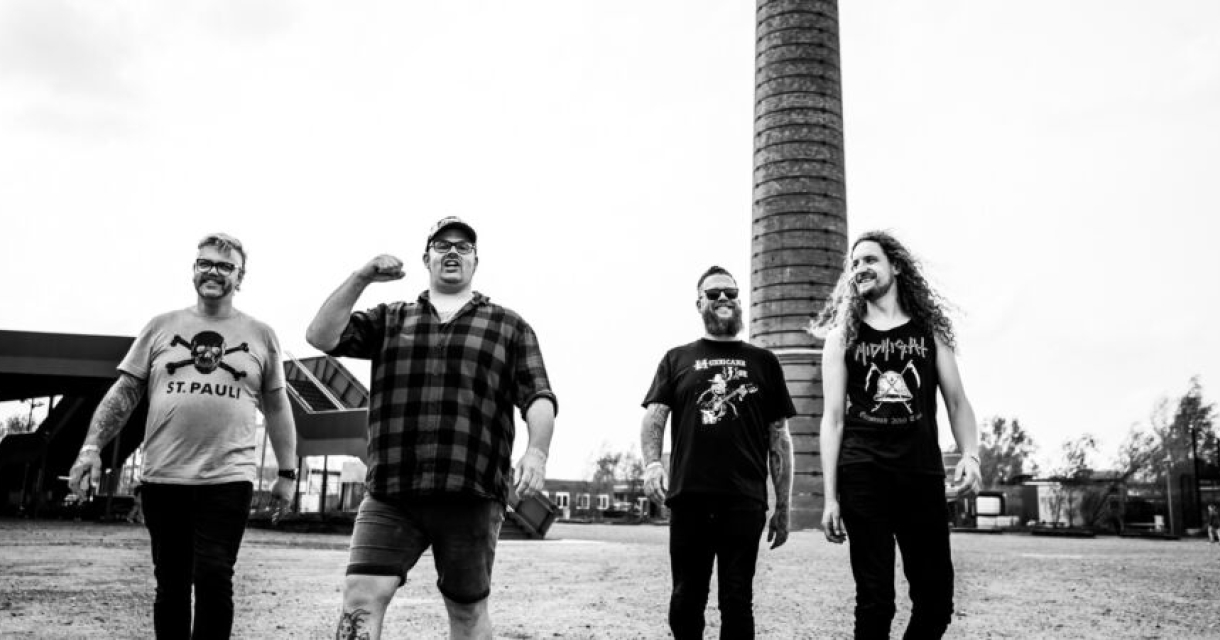 Zwart wit bandfoto van Skroetbalg Zwart wit bandfoto van Skroetbalg