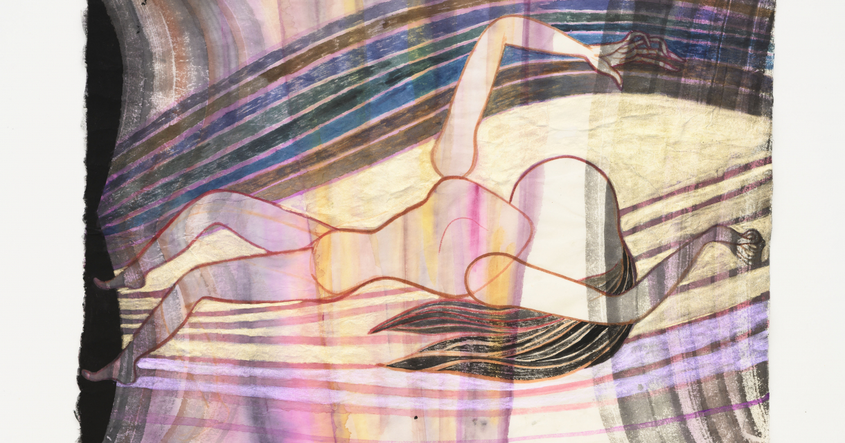 Emma Talbot, Sounders of the Depths, watercolour and gouache on khadi paper, 30 x 42 cm, 2019 Emma Talbot, Sounders of the Depths, watercolour and gouache on khadi paper, 30 x 42 cm, 2019