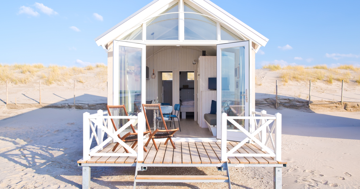 Een Haags Strandhuisje in Kijkduin met zicht op de Noordzee