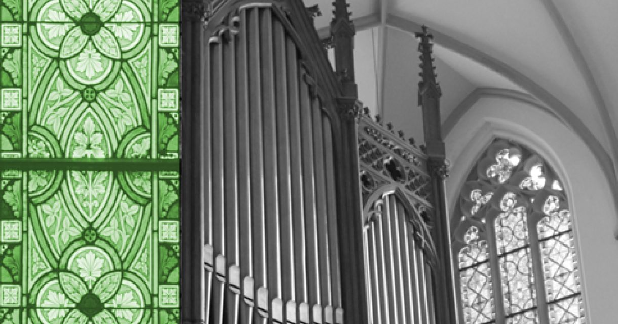 Interieur van de Duits Evangelische Kerk 