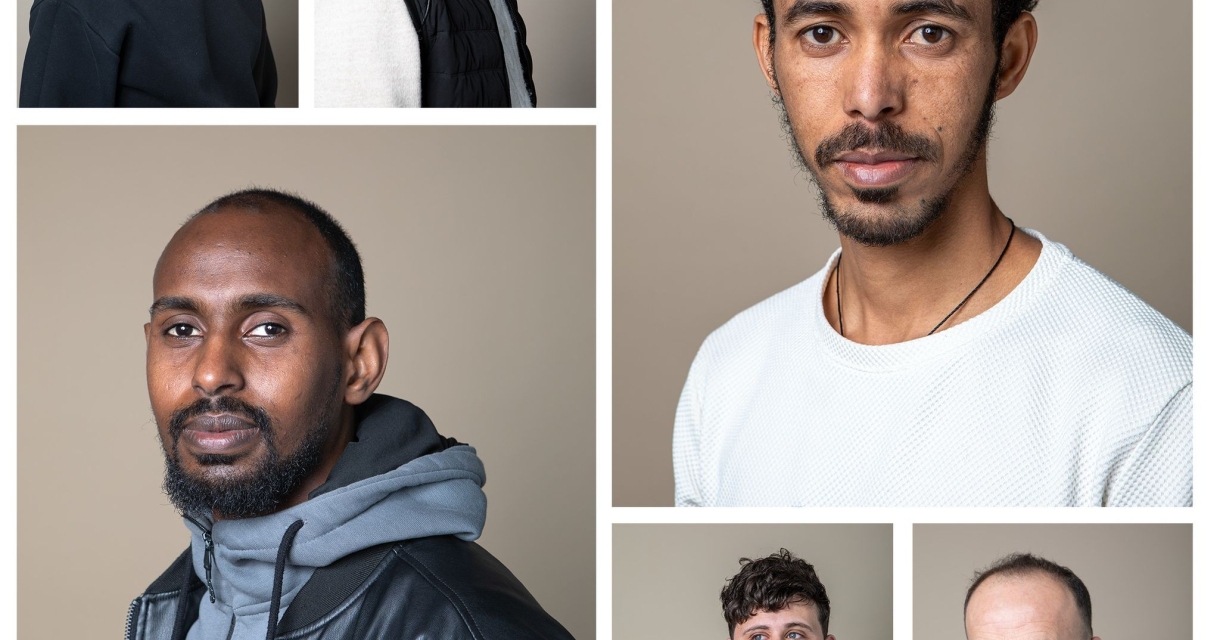 Fototentoonstelling Nieuwkomers aan het Werk. Fotograaf Jeffrey Grouwstra.