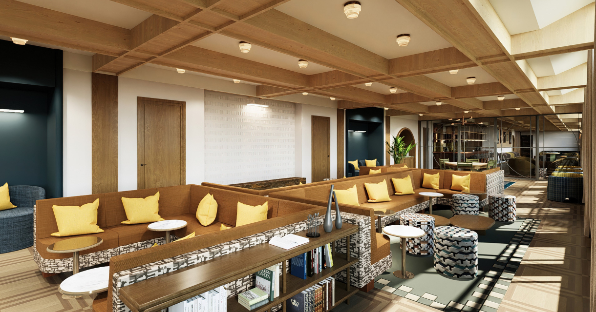 Afbeelding interieur De Plesman hotel