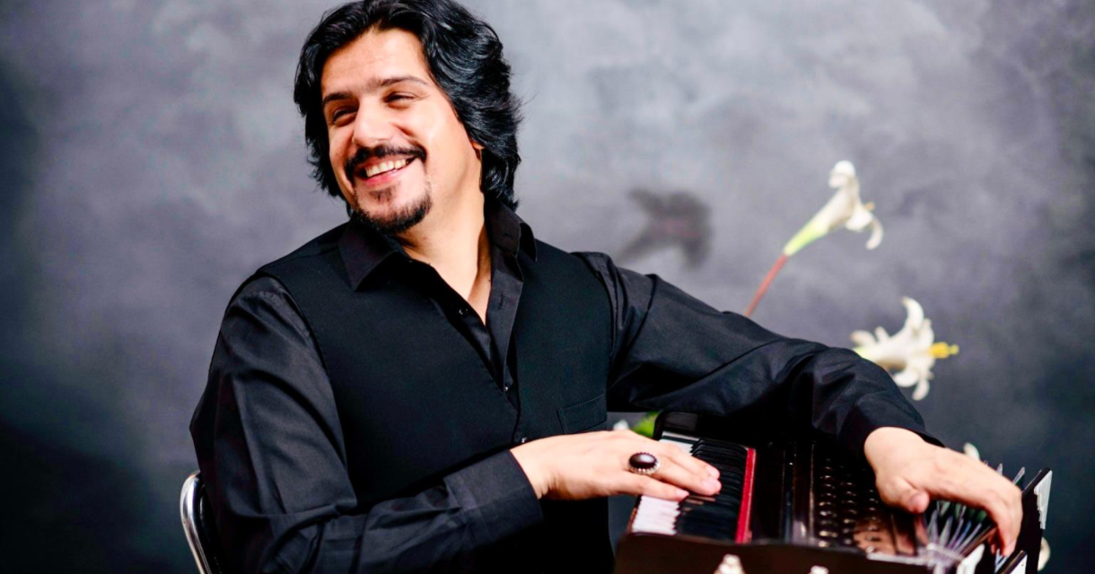 Portret van muzikant Javed Amirkhail