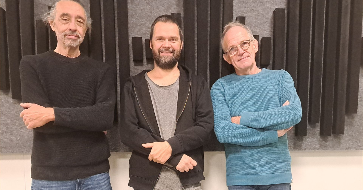 De leden van het jazztrio Kenturahs Kitchen