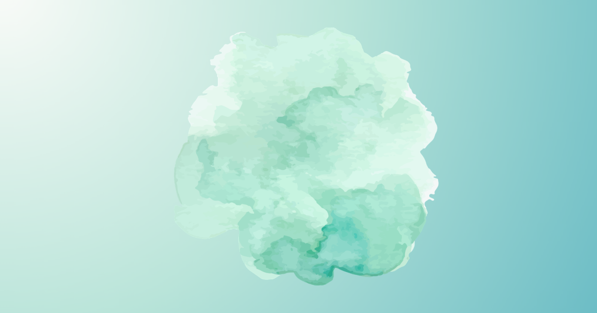 Een zachte aquarel met een groene kleurverloop.