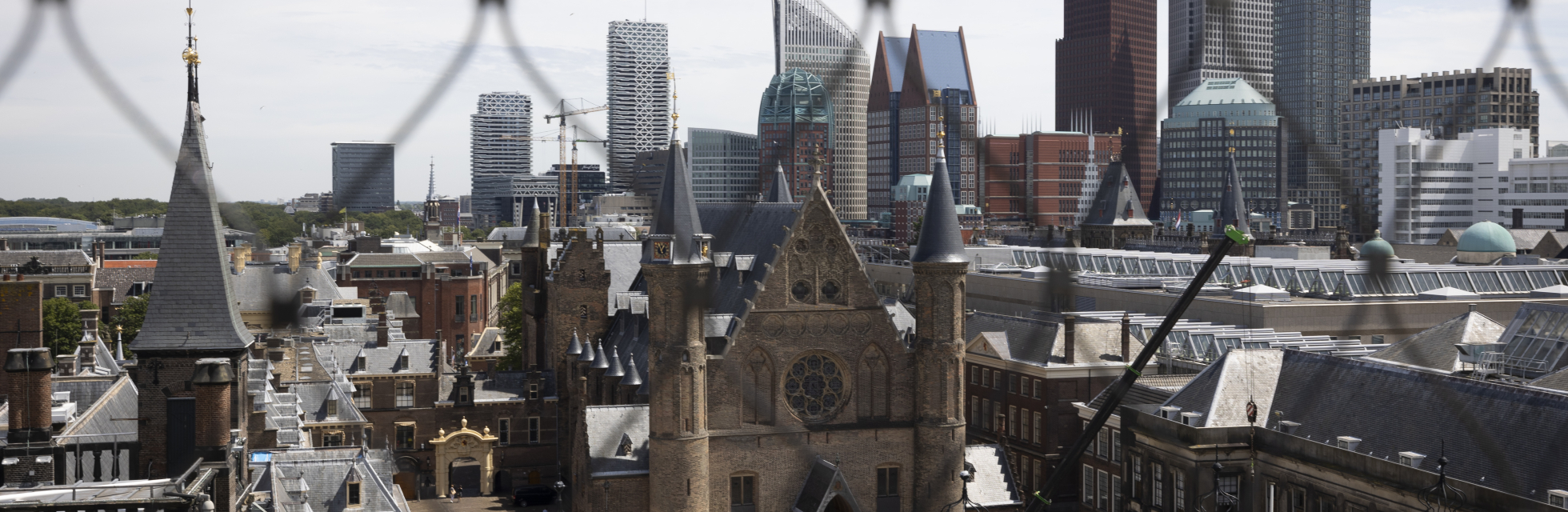 Het uitzicht vanaf het Uitzichtpunt bij het Binnenhof