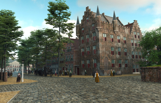 VR beeld van het Plein