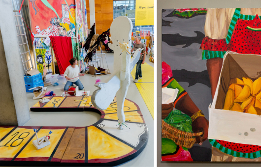 Kunstwerk in de Kunsthal in Rotterdam