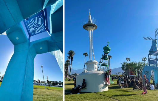 Kunstinstallatie tijdens Coachella in California 2022