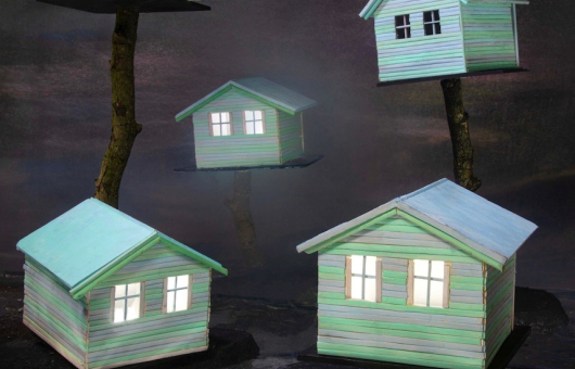 Unsetting, Duratrans print in dimmable light box