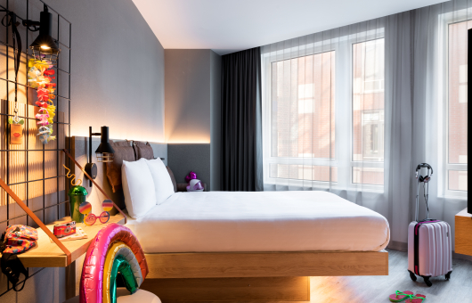 Moxy hotel The Hague kamer