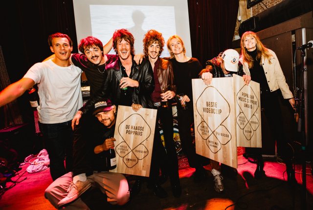 Winnaars Haagse Popprijzen Goldband & Son Mieux foto Thom van der Paalen