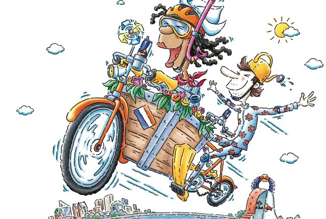fietsrace op de Haagse gracht Foto: Red Bull official