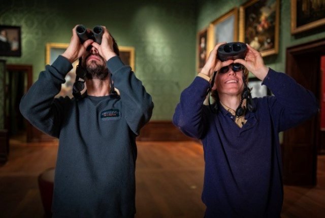 Arjan Dwarshuis en Gisbert van Baalen in het Mauritshuis