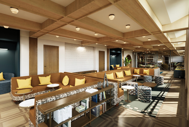 Afbeelding interieur De Plesman hotel