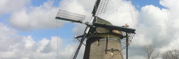Gelegen in het unieke polderlandschap Essesteijn vind je deze poldermolen (c) Molen de Vlieger 