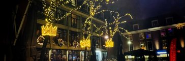 Verlichte Grote Markt in Den Haag Verlichte Grote Markt in Den Haag